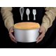 thumbnail image 2 of Baking Cookie Sheets 6 Inch Heightened Cake Mould Deepened Anode Removable Bottom Mold Baking Tool Cylindrical Cake No13491, 2 of 4
