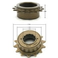 thumbnail image 3 of GARENDE 4xBicycle Freewheel 14T 34MM Single Speed Freewheel Flywheel Sprocket 4 Pcs, 3 of 9