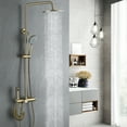 thumbnail image 2 of Three Functions Exposed Shower Set, Complete Shower System with Rough-in Valve, 2 of 5