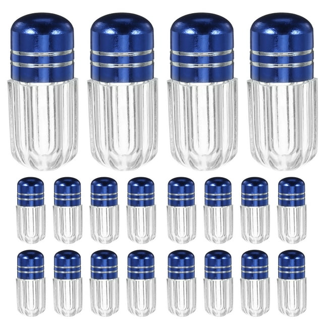 20 frascos para pastillas, mini frascos vacíos de plástico para medicamentos, viales de viaje para pastillas.
