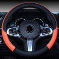 thumbnail image 1 of Universal Non slip D-shaped Round Breathable Car Steering Wheel Cover Lot U5, 1 of 6