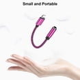 thumbnail image 6 of Bioonis Aux Cord Compatible for iPhone, 2 Pack 3.5mm Female Aux Audio Stereo Adapter Cable, 3.5mm Headphone Adapter Braided Headphone Jack Adapter Converter Compatible for iPhone(Pink), 6 of 7