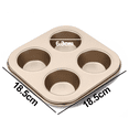 thumbnail image 2 of Muffin Pan Mold - Non-Stick Cupcake Baking Tray - cafe bar and restaurant, 2 of 5