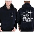 thumbnail image 3 of Bible Verse Hoodie – Double Sided She Humbles Herself 1 Peter 5:6 Pullover, Western Cowgirl Horse Cross Graphic Hoodie, Unisex Christian Faith Outfit Gift, 3 of 7