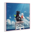 thumbnail image 4 of Stupell Industries Guard Dog Lifeguard Nautical & Beach Painting Unframed Art Print Wall Art, 12 x 12, 4 of 8