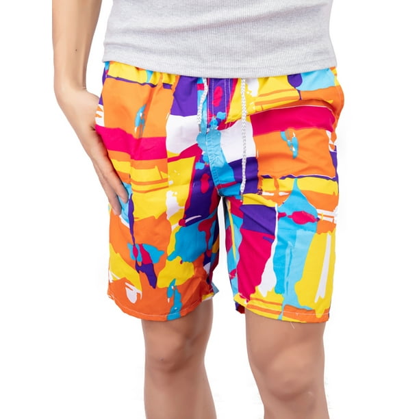 SAYFUT Mens Slim Fit Quick Dry Short Swim Trunks with Pockets Casual