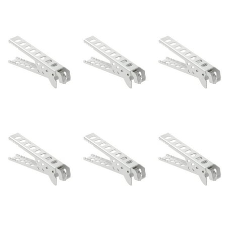 

6 pcs Anti-scalding Camping Pot Clamp Pot Holder Gripper for Outdoor (Silver)
