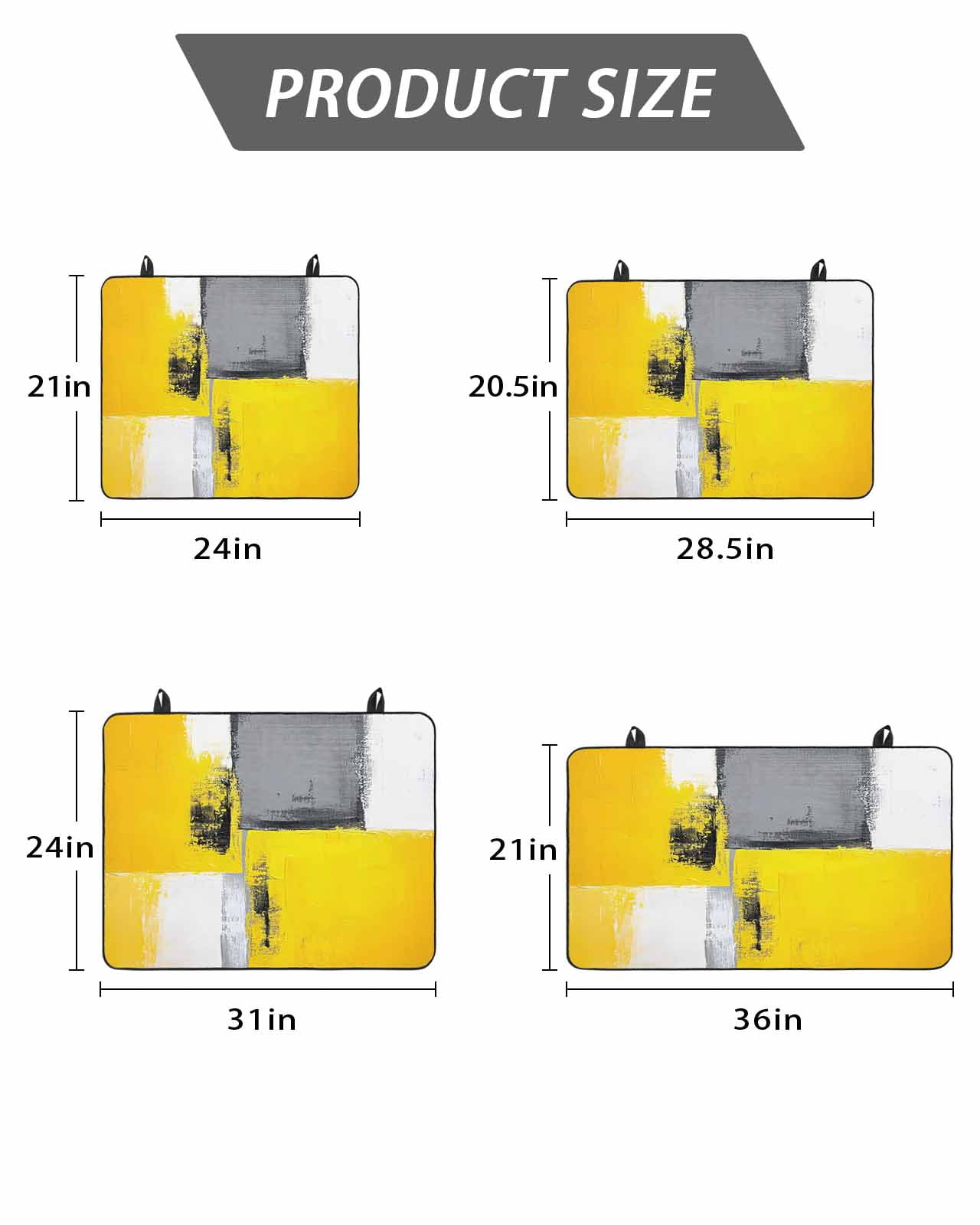 Stove Top Covers for Electric Stove, Oil Painting Yellow Grey Glass Stovetop Cover Protector, Abstract Modern Street Grunge Art Induction Cooktop Protector Oven Mat for Kitchen Countertop 24"x21"