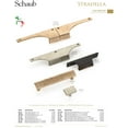 thumbnail image 4 of Schaub And Company 680 Stradella 1-1/2" "T" Bar Solid Cast Bronze Ridged Luxury Cabinet, 4 of 4