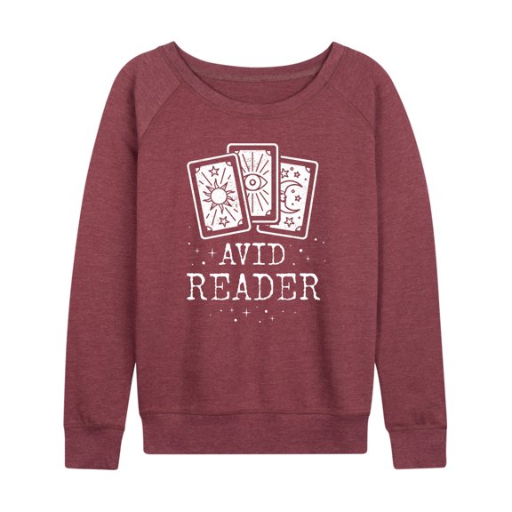 Instant Message - Tarot Avid Reader - Women's Lightweight French Terry Long Sleeve Shirt