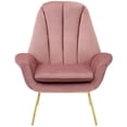 thumbnail image 5 of Modway Summit Accent Performance Velvet Armchair in Dusty Rose, 5 of 5