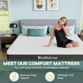 thumbnail image 3 of PayLessHere Gel Memory Foam Mattress, Detachable, Medium Sturdy, Boxed, Adults, 10", 3 of 7