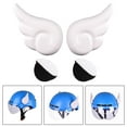 thumbnail image 1 of 2 piezas de casco con ala de ángel con accesorio de cinta adhesiva, decoración universal para casco, apto para bicicleta, scooter, casco de snowboard Blanco Yotijar Cascos Angel Wing, 1 of 10