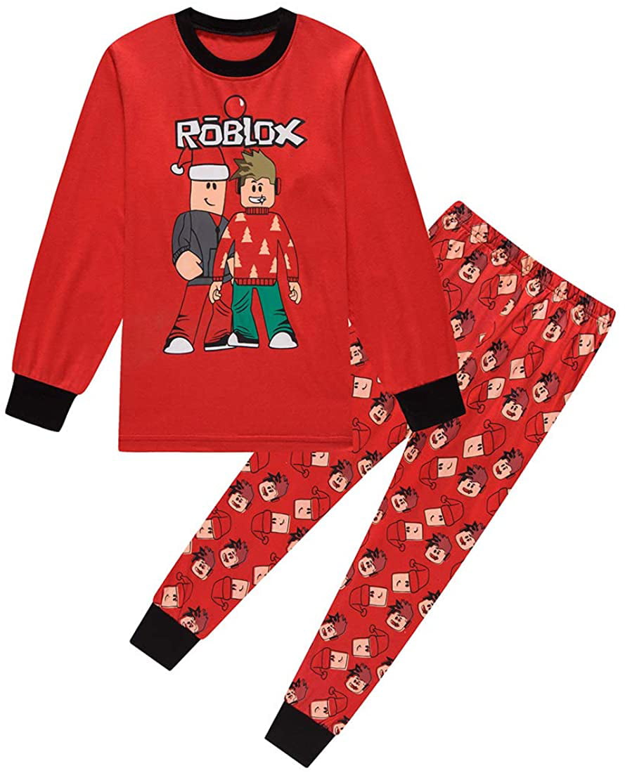 Children Roblox T-Shirt Kids Games Family Gaming Team Tee Shirt Breathable Cotton Top for Girls Boys Pyjamas Pjs