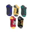 thumbnail image 6 of Harry Potter Adult Socks Hogwarts Houses Varsity Logo Gryffindor Ravenclaw Slytherin Hufflepuff Mix and Match Ankle No-Show Socks 5 Pairs, 6 of 7