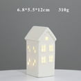 thumbnail image 2 of TERGAYEE Light up Christmas Ceramic Village Houses,White Ceramic Christmas Village Houses,Christmas Miniature Porcelain Village Sets Tabletop Figurine for Tabletop Mantel Shelf Decor, 2 of 8