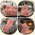 thumbnail image 6 of Orange Red Coral Coastal Throw Blanket for Couch, Soft Lightweight Flannel Fleece Blanket, Ocean Nautical Seaside Beach Microfiber Plush All Season Decorative Blankets Gifts for Sofa Bed 50"x60", 6 of 9
