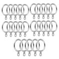thumbnail image 1 of Paquete de 24 Anillos de Cortina de Metal, Ojales de 30 Mm de DiáMetro Interno para Barras de Cortina, Barras y Cortinas, Plateado, 1 of 8