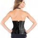 thumbnail image 4 of Corsé de cuero punk de hueso de acero Vintage 14 con cinturón colgante para mujer, ropa moldeadora de cuello, a la moda, 4 of 5