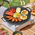 thumbnail image 1 of Elodie Poêle-Gril Coréenne pour BBQ, Surface de Cuisson Électrique, Grillade Extérieure pour VR, Friture, Pique-Nique 32 cm, 1 of 8