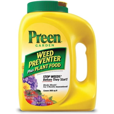 Preen 2164108 Garden Weed Preventer   Plant Food - 5.625 lb. - Covers 900 sq. ft.