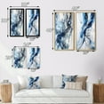 thumbnail image 4 of Designart "Blue And Grey Ethereal Elixir IX" Abstract Wall Art Set Of 2 - Blue Abstract Canvas Set For Living Room Decor, 4 of 7