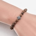 thumbnail image 2 of Compuye Christian Prayer Beads Bracelet Wooden Beads & Cross, 2 of 4