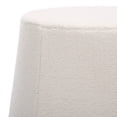 thumbnail image 4 of SAFAVIEH Liesel Transitional Sherpa Ottoman, Ivory, 4 of 7