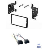 ASC Audio Car Stereo Radio Install Dash Kit and Wire Harness for installing an Aftermarket Double Din Radio for 2007 2008 2009 Kia Sorento