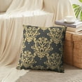 thumbnail image 4 of LALILO Throw Pillow Covers Floral Damask Ornament Old Royal Cushion Cover 18" x 18", 2 Pack, 4 of 6