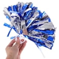 thumbnail image 3 of OUNONA Pompons Argentés Pompons de Cheerleading Multi PE Usage Polyvalent Enfants 1ensemble, 3 of 8