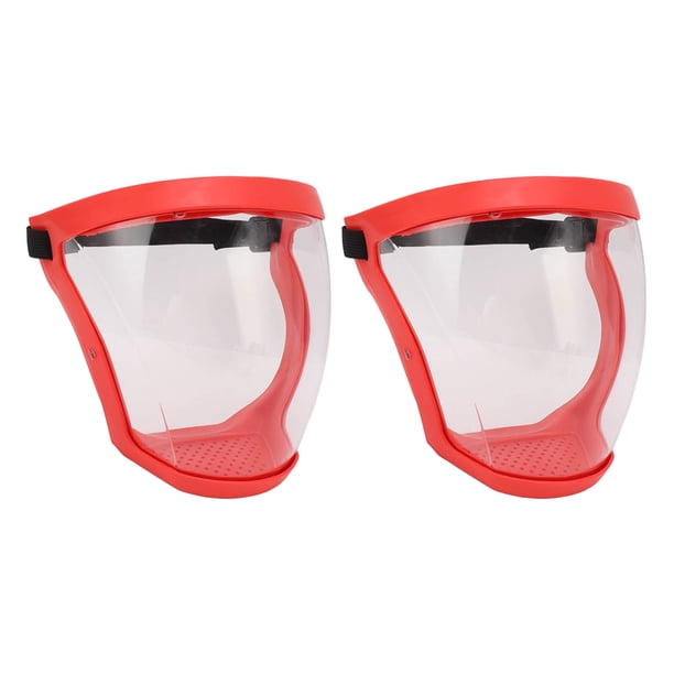 2-Pack Super Protective Full Face Shield – Transparent Anti-Fog Polycarbonate With Detachable Filter Pads, Reusable Safety Visor For Adults