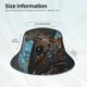 thumbnail image 3 of Fotbe Steampunk Mechanical Butterfly Sombrero Tipo Pescador con Estampado – Sombrero de Sol de Algodón de Moda para Playa, Golf, Pesca, 3 of 6