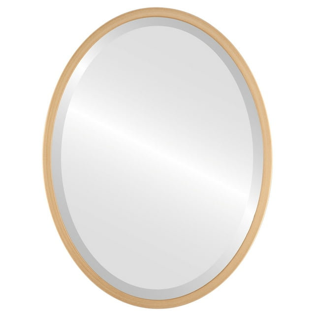 Miroir Ovale Encadré London - Peinture Dorée - 19 Pouces x 25 Pouces