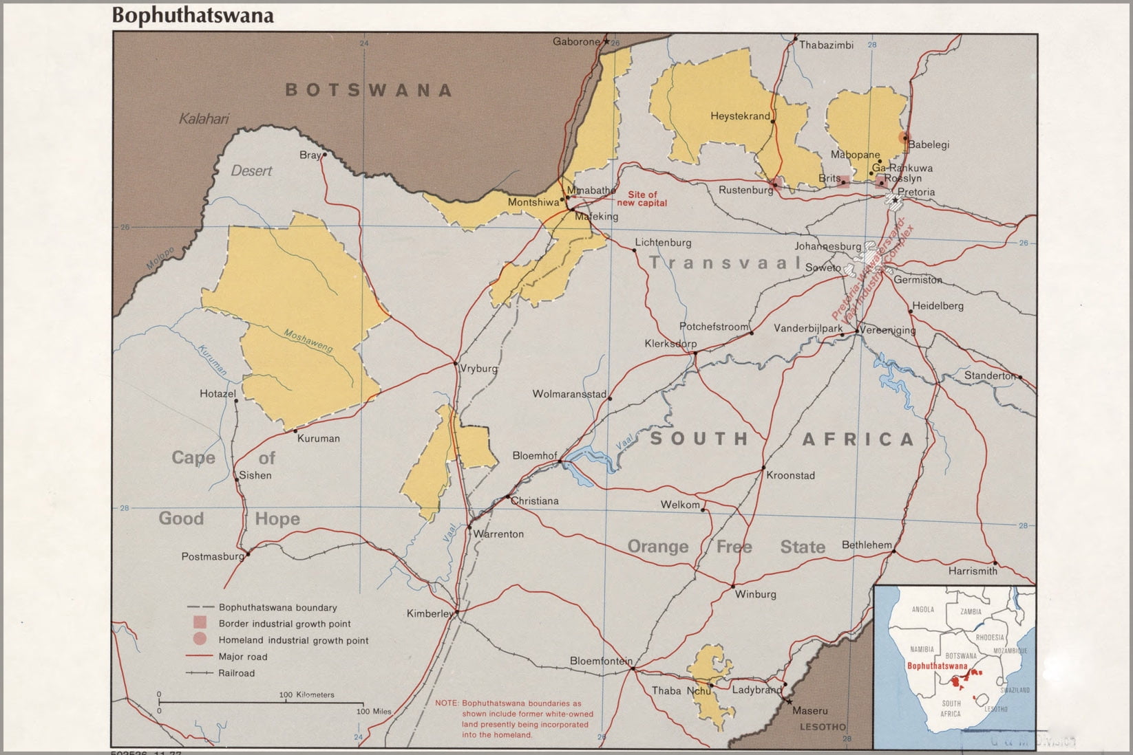 24-x36-gallery-poster-cia-map-of-bophuthatswana-1977-walmart