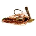 thumbnail image 5 of Chompers Skirted Brush Jig 3/8 oz - 2 Pack, Green Pumpkin/Purple Flash, SBJ38-20, 5 of 8