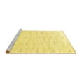 thumbnail image 2 of Ahgly Company Machine Washable Indoor Round Solid Yellow Modern Area Rugs, 7' Round, 2 of 4