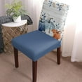 thumbnail image 2 of Dining Chair Slipcover, Thanksgiving Pumpkin Fall Blue Pumpkin Leaves Wooden Chair Protector Stretch Parsons Chair Covers for Dining Room, Restaurant, Kitchen, Party, Set of 4, 2 of 5