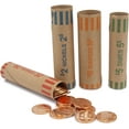 thumbnail image 3 of 360 Crimped end preformed cartridge Assorted Coin Wrappers Tubes for Nickels Quarters Dimes Pennies, 3 of 5