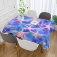 thumbnail image 2 of Yayeee Tablecloths 54" x 54" Rectangle Wrinkle Resistant Party Table Cover, Pink Starfish Pattern, 2 of 8