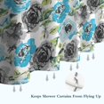 thumbnail image 6 of Pioneer Flower Floral Print Pattern Shower Curtain 72"x84" ,Bathroom Decorative Shower Curtains Set with 12 Hooks,Modern Waterproof Washable Shower Curtain, 6 of 6