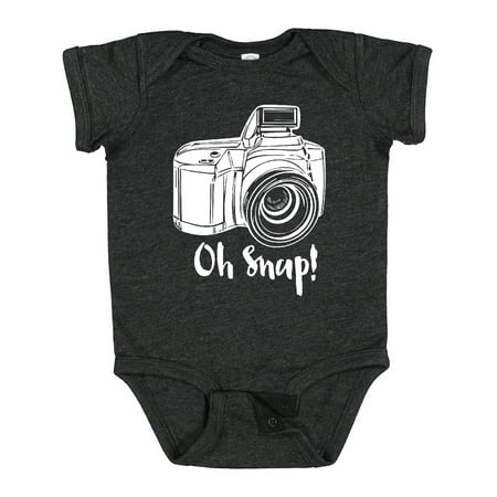 

Inktastic Camera Oh Snap Gift Baby Boy or Baby Girl Bodysuit