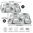 thumbnail image 3 of Balery African Animals Print Car Windshield Sun Shade,Windshield Sunshade for Car Pickup Truck SUV Accessories-Medium, 3 of 7