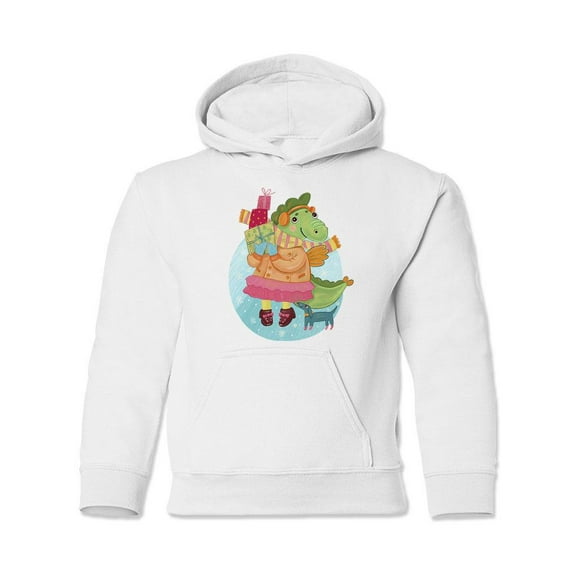 Dragon With Gifts Hoodie Juniors -Image by Shutterstock, Medium