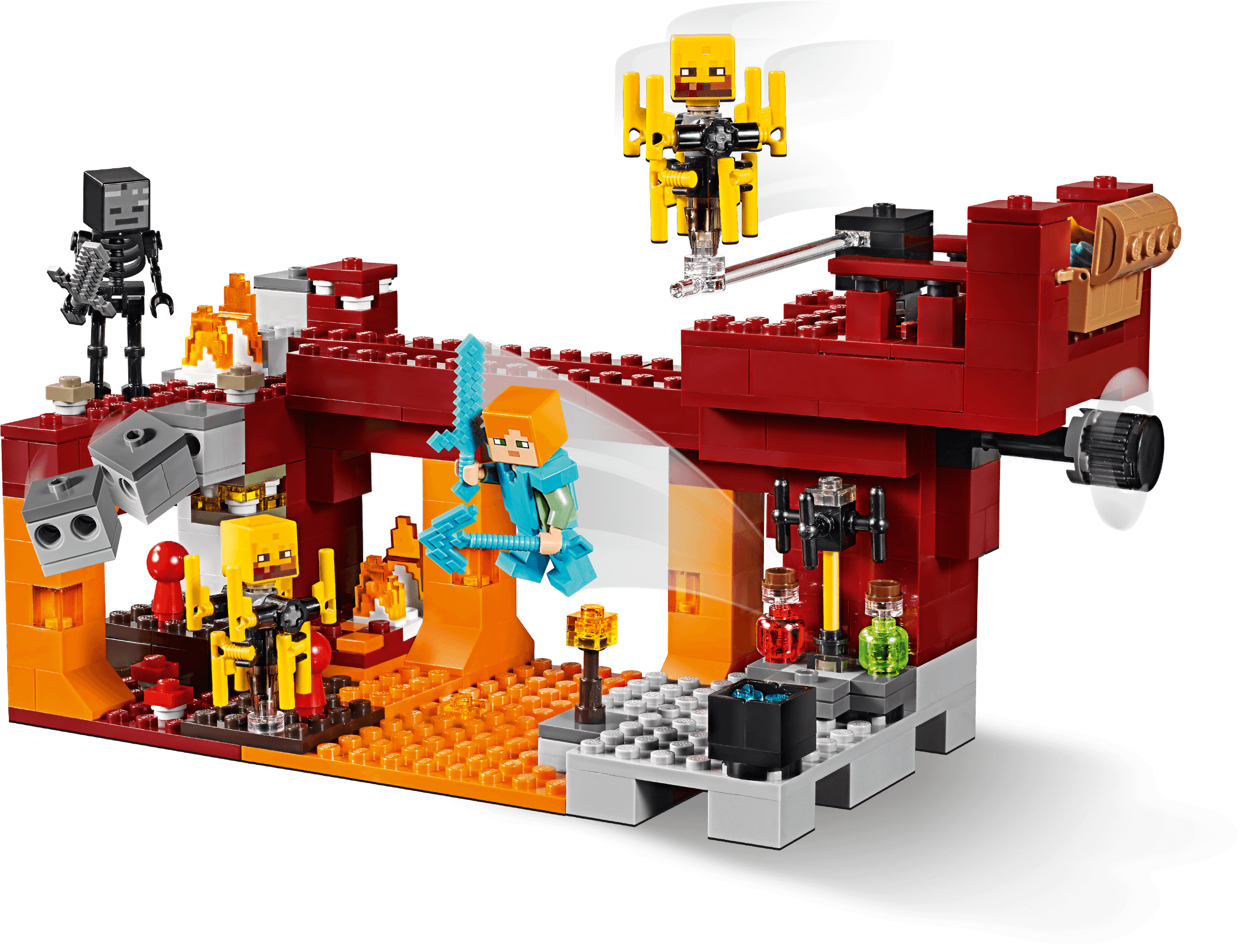 21154 for sale online LEGO The Blaze Bridge Minecraft