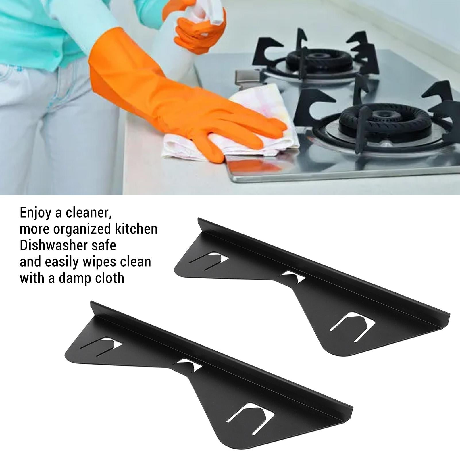 Suodoka 2‑Pack Stainless Steel Retractable Stove Gap Covers – Adjustable 35‑69 CM, Heat‑Resistant, Dishwasher‑Safe Kitchen Counter Guard