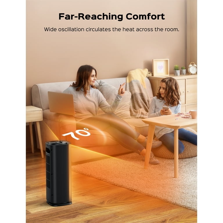 Dreo Space Heater Energy-Saving with Thermostat, 16 1500W Oscillating  Ceramic Electric Heater, Portable Space Heaters for Home - Walmart.com