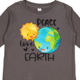 thumbnail image 4 of Inktastic Earth Day Peace Love Earth Boys or Girls Long Sleeve Toddler T-Shirt, 4 of 5