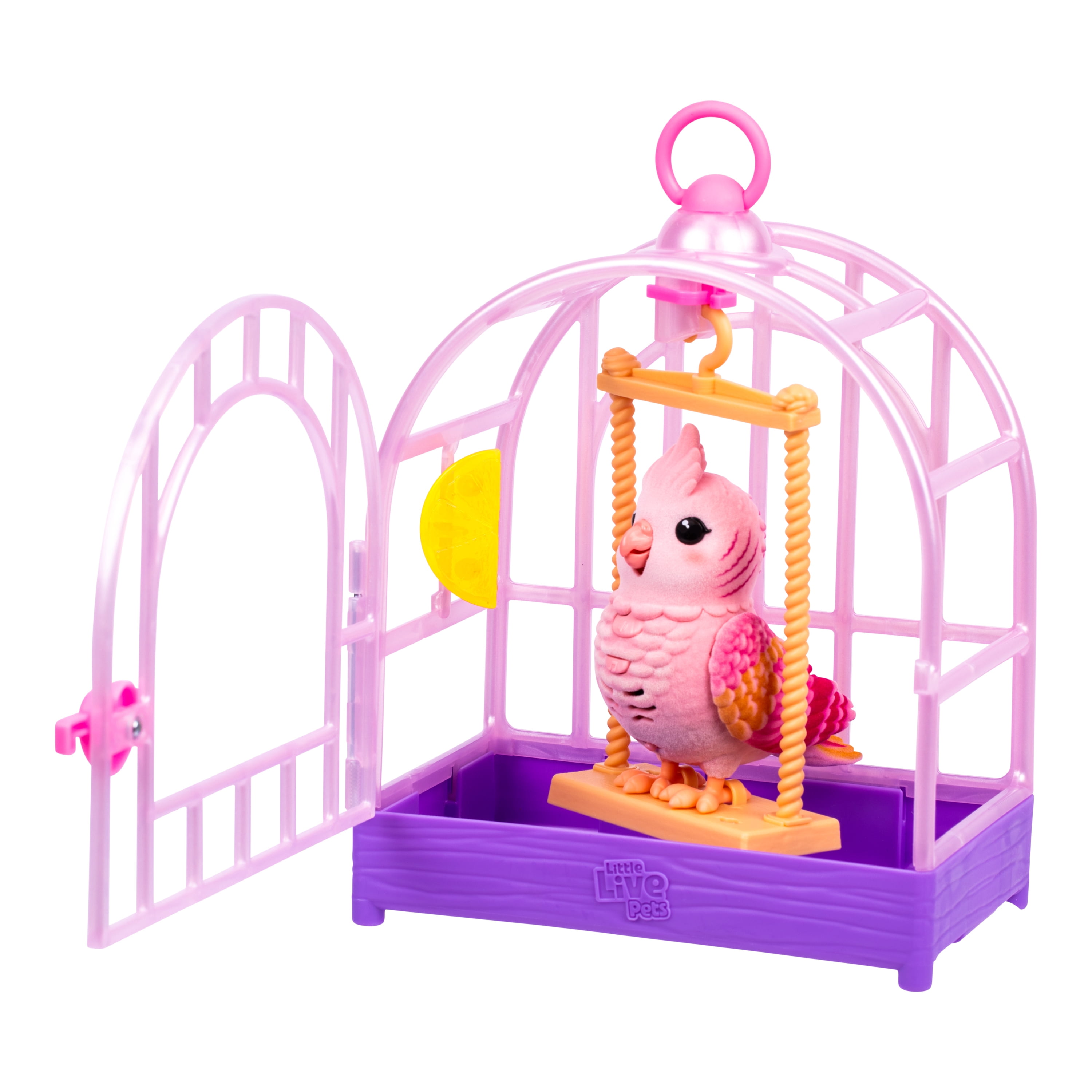 Little Live Pets - Lil' Bird & Bird Cage Rosie, 20 + Sounds, and Reacts to Touch, Ages 5+