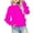 Hot Pink C, variant on Agkizg Girls Long Sleeve Tops,Sweatshirt for Kids,Toddler Kids Boys Girls Fashion Cute Solid Color Crewneck Shirt Pullover Top